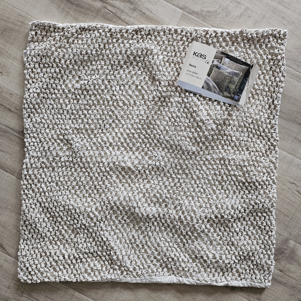 Kas Room 26x26 Euro Sham - Cream